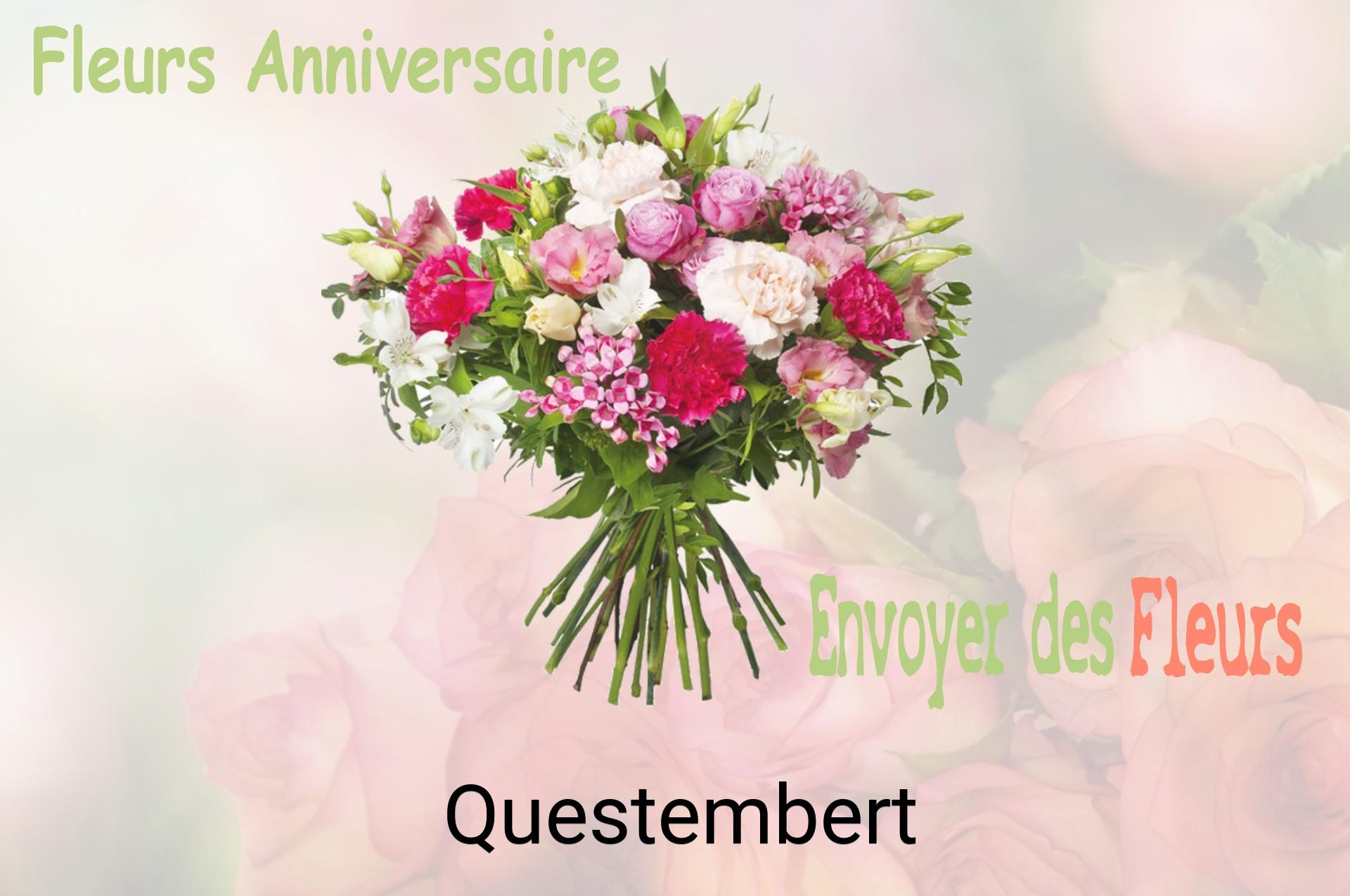 Bouquet de fleurs d’anniversaire livré à Questembert