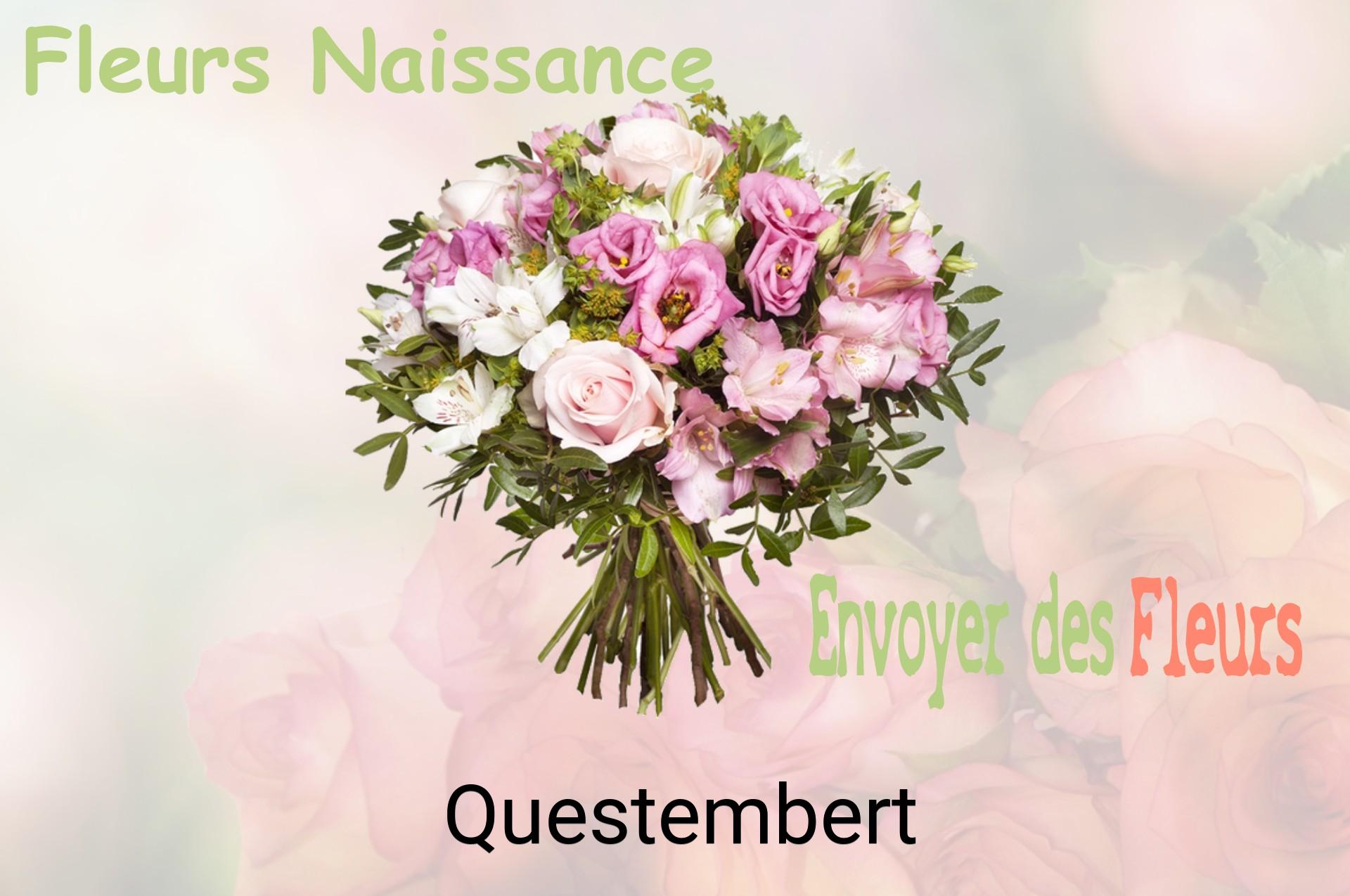 Bouquet de fleurs de naissance livré à Questembert